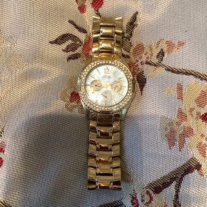 Guess Gold Crystal Waterpro Watch